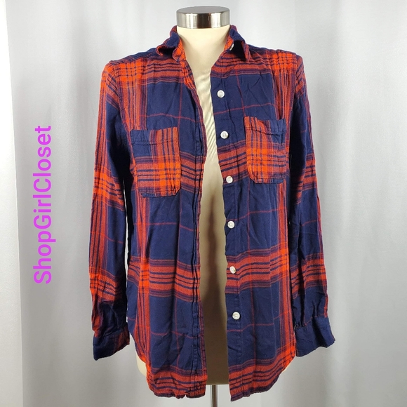 🆕️Mossimo Boyfriend Fit Flannel XS Juniors
